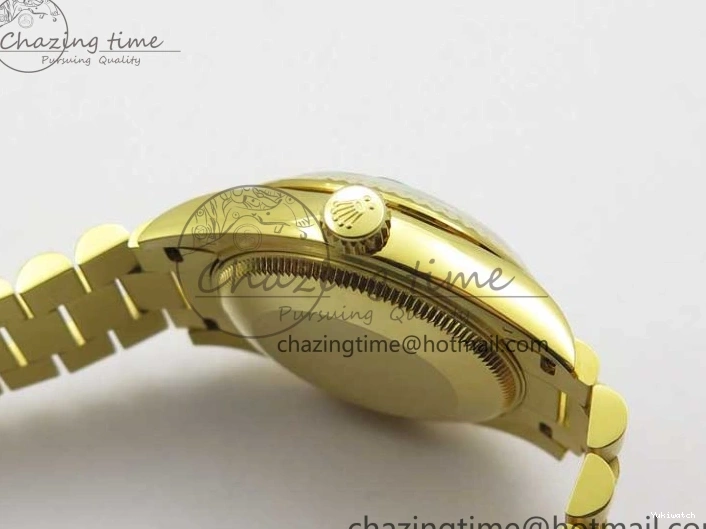 Bracelet Dial EWF 31mm ETA2688 Best Green YG Daydate Edition Malachite YG President on 278288 0430